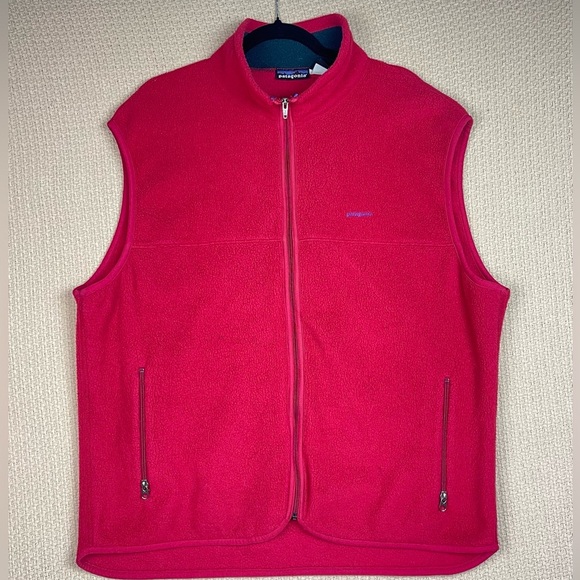 Patagonia Vest Vintage Retro Fleece Full Zip Mens Size XL - Picture 1 of 9